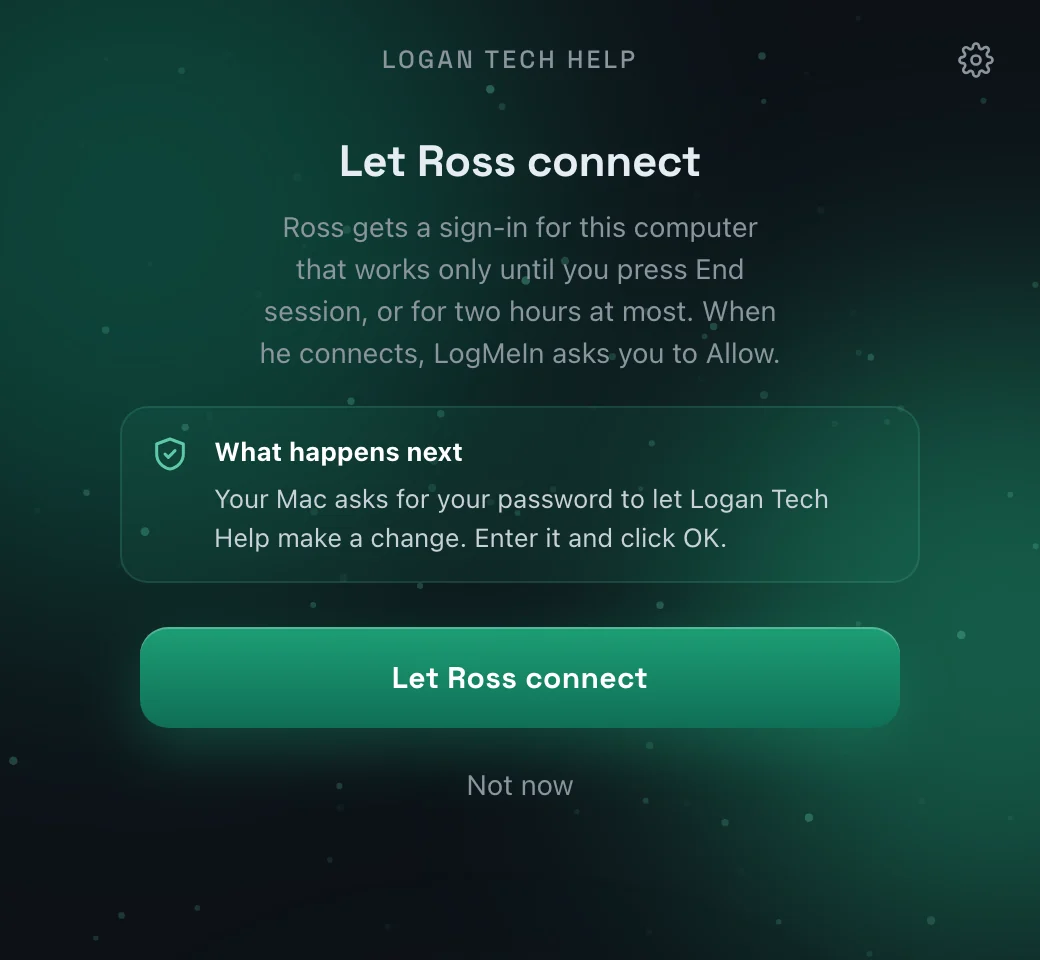 Let Ross connect, with what happens next